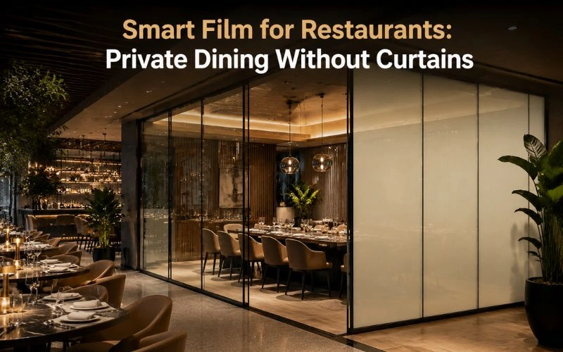 Smart Film for Restaurants: Private Dining Without Curtains